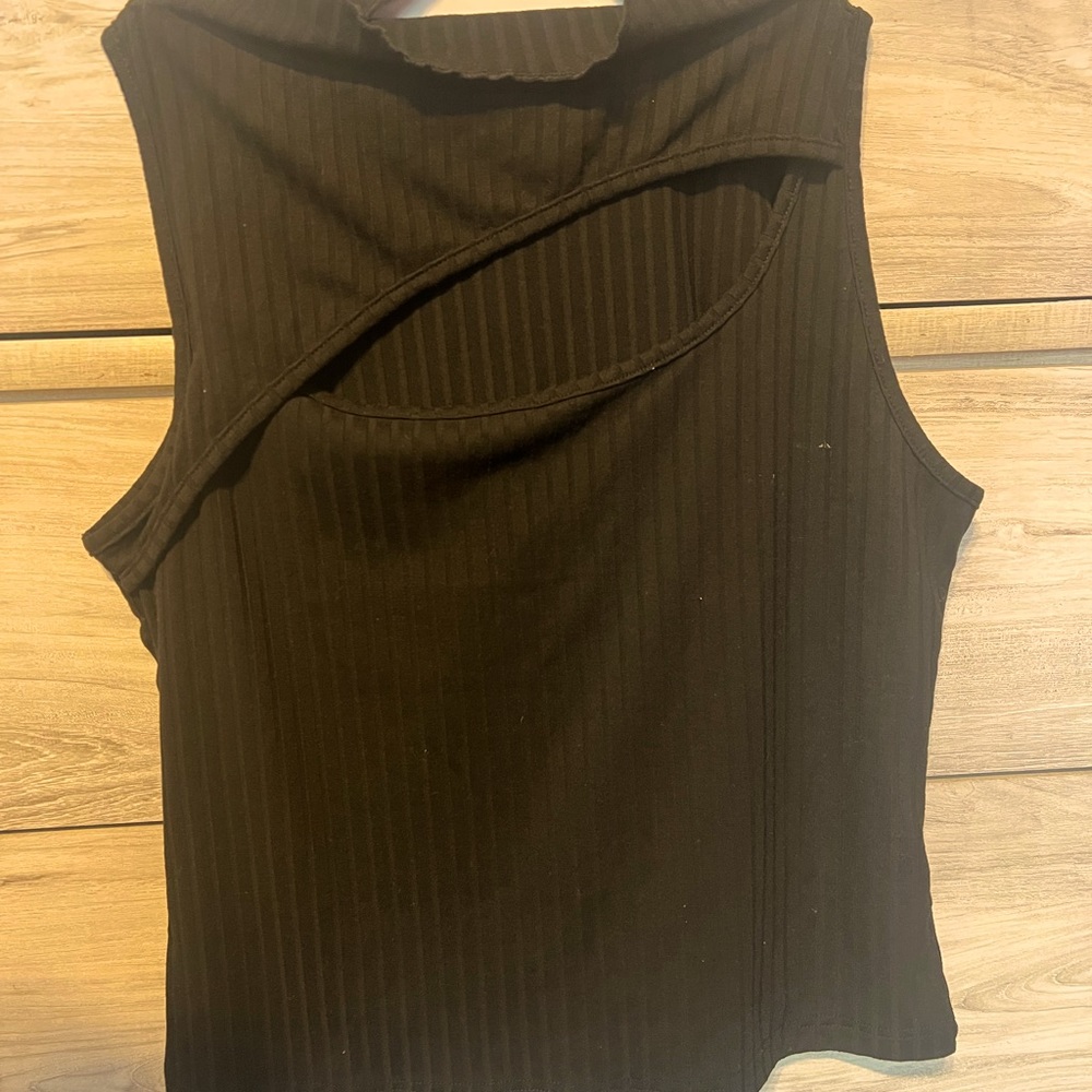 Black neck dress shirt